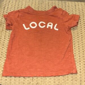 🍀Rusty Orange Short Sleeve Tee with Local Print